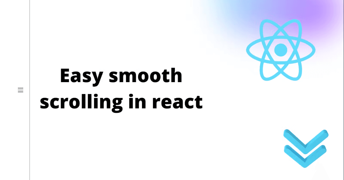 Easy smooth scrolling in react